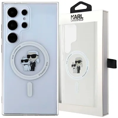Zdjęcie produktu dla Etui Karl Lagerfeld Iml Karl&Choupette Magsafe Na Samsung Galaxy S24 Ultra - Przezroczyste