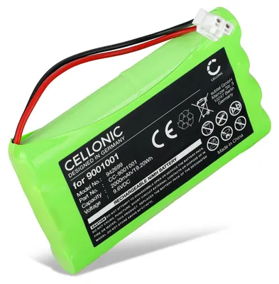 Image de CELLONIC 1x Batterie pour Domotique / Smart Home Compatible avec Bosch Somfy Axovia 220B, Somfy Dexxo Optimo, Somfy Dexxo Compact, Somfy 9001001 - (2000mAh, 9.6V)