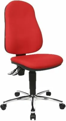 Produktbild von Topstar Bürostuhl Point 60, 8169G21 rot, chrom Stoff