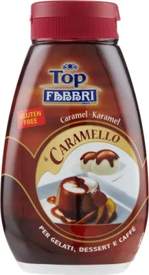 Produktbild von Fabbri Topping Caramello süße Karamellsauce für Eis, Desserts und Kaffee 225g Gluten-frei gebrauchsfertige Sauce dessertsaucen