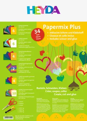 Immagine prodotto di 5XHeyda 204872599 Papiermix 34-tlg.