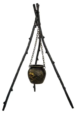 Produktbild von Dreibein mit Hexenkessel, Licht & Sound 130cm