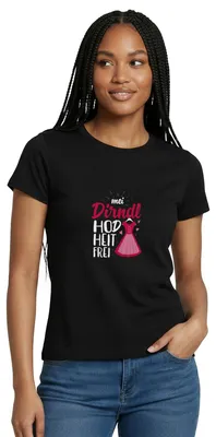 Produktbild von Spreadshirt Dirndl Ersatz | Mein Dirndl Hat Heute Frei Frauen T-Shirt, XXL, Schwarz