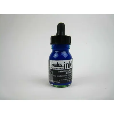 Image de Liquitex Ink BLEU DE PHTHALOCYANINE 30 ml Peinture acrylique pour aérographe 4260316