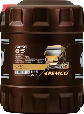 Produktbild von PEMCO Truck UHPD DIESEL G-5 UHPD für 10W-40 20 Liter Motoröl Motorenöl Teilsynthetisch GLOBAL DHD-1 MAN M 3275 228.3 229.1 VDS-3 RLD RLD-2 CATERPILLAR