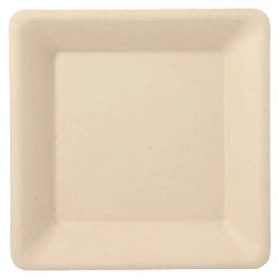Produktbild von Teller, Zuckerrohr "pure" eckig 15,5 cm x 15,5 cm natur