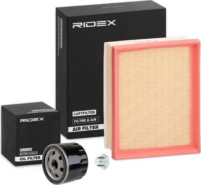 Produktbild von RIDEX Filterset Inspektionspaket Filtersatz für RENAULT Captur (J5, H5) LAGUNA III Grandtour (KT0/1) MEGANE II (BM0/1, CM0/1) LAGUNA II (BG0/1)