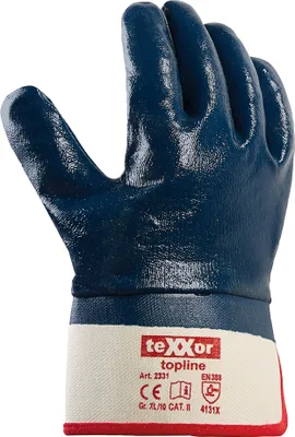 Immagine prodotto di teXXor Topline guanto in nitrile beige/blu-10