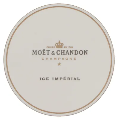Produktbild von Moet Chandon Champagner Tropfdeckchen Glasuntersetzer 9cm Durchmesser
