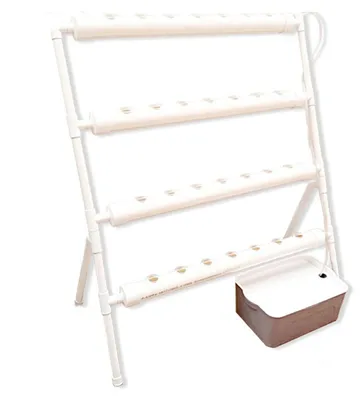 Produktbild von Hydroponik-Anzuchtset - Hydroponik-Anzuchtsystem - 36 Löcher - Bewässerungssystem - Kunststoff - Weiß