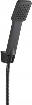 Produktbild von Wandhandbrause-Set schwarz Handbrause Schlauchhalter