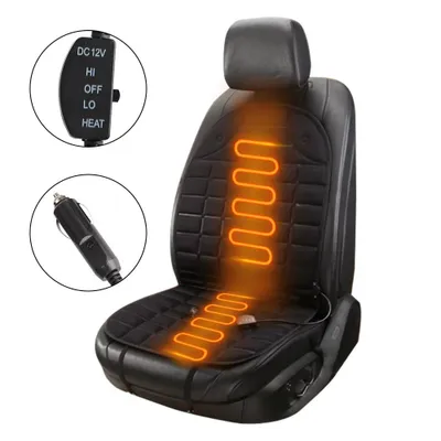 Imagen del producto de Cojín para asiento de coche con calefacción, 12 V, con 2 niveles de temperatura para mayor comodidad en invierno