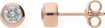 Produktbild von JuwelmaLux Ohrringe Silber 925 mit Zirkonia Roségold plattiert JL10-06-0509