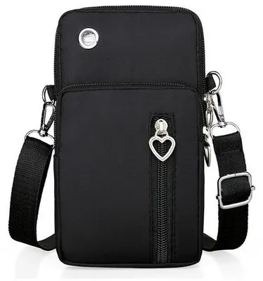 Produktbild von Handtas, kleine Damen-Handtas - Telefonetui - Schwarz - Eine kleine Tasche