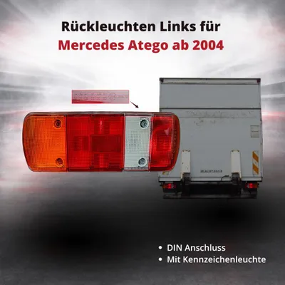Produktbild von Rückleuchte Heckleuchte Rücklicht Links für Mercedes Atego ab 2004 | DIN Anschluss | OEM A0025446903