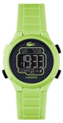 Produktbild von Lacoste Digitaluhr für Kinder Kollektion LC33 mit Grünes Silikonarmband - 203006