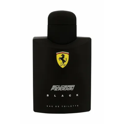 Obrázok produktu pre Ferrari Scuderia Black, Muži, 125 ml, Nádoba na jedno použitie, Jablko, Bergamot, Limetka, Slivka, Kardamon, Škorica, Jazmín, Ruže, Jantár, Amyris, Céder, Pižmo, Vanilka