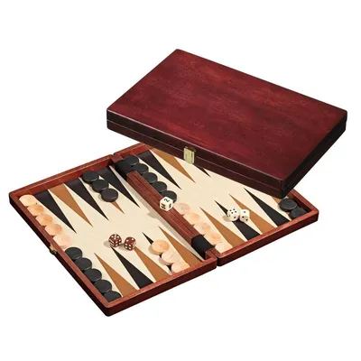 Produktbild von Backgammon Naxos medium, Brettspiel ab 6 Jahren, 2 Spieler