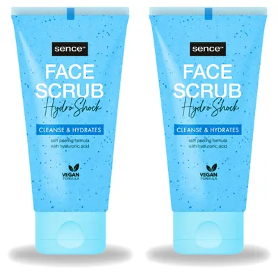 Productafbeelding van 2 x Sence Gelaatsscrub voor alle huidtypes - 150 ml - Voordeelverpakking - 2 stuks