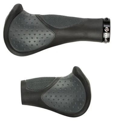 Produktbild von Velo Griffe Ergogel, ergonomisch, 140/92mm, schwarz-grau, Paar, AS