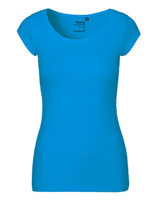 Immagine prodotto di Neutral O81010 | Maglietta donna a girocollo / 100% cotone equosolidale - Colore: Sapphire - Taglia: L