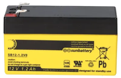 Produktbild von Ersatzakku kompatibel mit Aritech BS121N 12V 1,2Ah