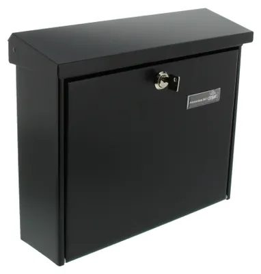 Image de Boîte aux lettres avec cache, fente format A4, noire