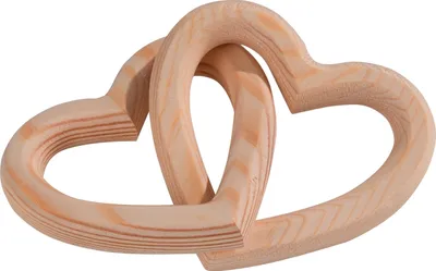 Produktbild von Deko-Herz - 16,5 x 9 cm - Braun - Paulowniaholz