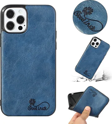 Produktbild von Für Iphone 11 Pro Max Handyhülle PolyurethanWachsendes Leder Schutzhülle Dunkelbraun