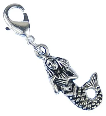 Produktbild von Meerjungfrau Charm Zipper Pull Anhänger Bettelanhänger Miniblings Nixe silber