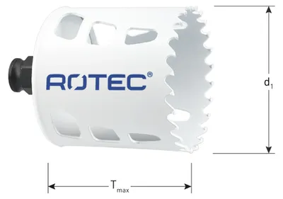Productafbeelding van Rotec HM-gatzaag Tmax=60, ø76