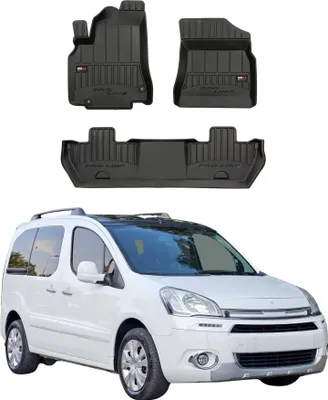 Image de Tapis de Sol pour Citroen Berlingo 2008-2018 TPE Noir