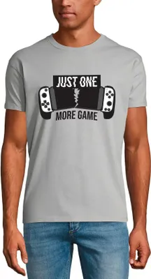 Produktbild von Herren Grafik T-Shirt Nur noch ein Spiel - gamer – Just One More Game - Gamer – Öko-Verantwortlich Vintage Jahrgang Kurzarm Lustige Druck Geburtstag