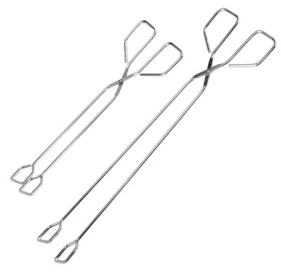 Productafbeelding van Bremermann grilltang 2-delige set van roestvrij staal - in lengtes van 30 + 39,5 cm