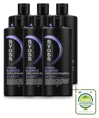 Zdjęcie produktu dla 6 sztuk szamponu Syoss Intense Blonde - 440 ml - opakowanie zbiorcze