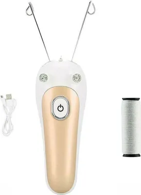 Produktbild von 1xElektrischer Körper-Gesichtshaar-Entferner Defeatherer Baumwollfaden-Rasierer