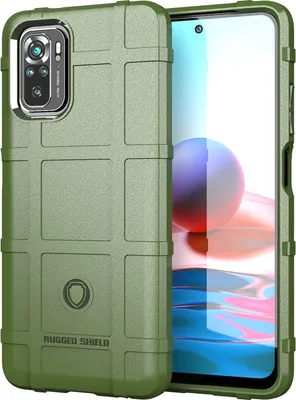 Produktbild von Redmi Note 10 Hülle, LaimTop Weich TPU Silikon Stossfest Anti-rutsch Tasche Heavy Duty Schutzhülle für Xiaomi Redmi Note 10 4G / Note 10S Grün