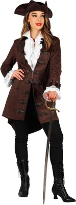Produktbild von Piratenmantel - Karneval Faschingskostüm Damen Größe: L