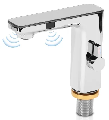 Produktbild von Infrarot Sensor Waschbeckenarmatur mit Temperaturanzeige