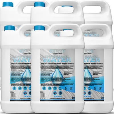 Produktbild von Demineralisiertes Destilliertes Wasser 30L Rein Bügeleisen KFZ Kalkfrei GiDeli