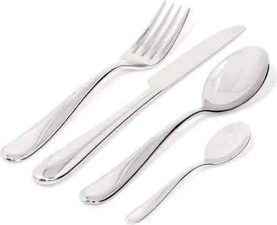 Obrázok produktu pre Alessi Nuovo Milano - Sada príborov 24 ks (nôž s dutou rukoväťou), nerezová oceľ