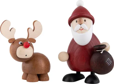 Productafbeelding van Kerstman met eland (9,4 cm) van Ullrich Kunsthandwerk