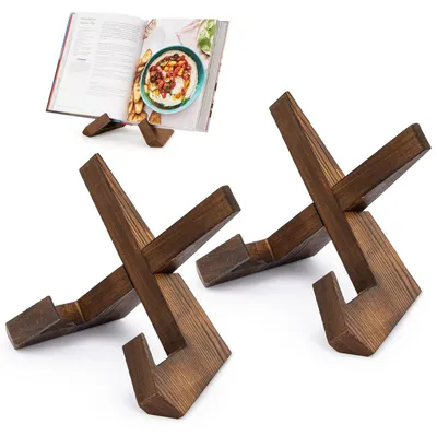 Produktbild von Solidchoice – Set aus 2 Holz-Kochbuchständern für die Küche
