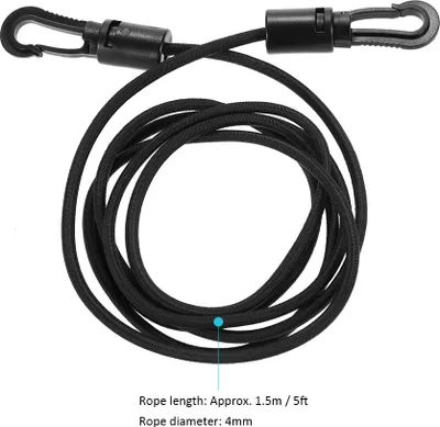 Immagine prodotto di corda elastica da 1,5 m con gancio ammortizzatore per kayak, barche e canoe