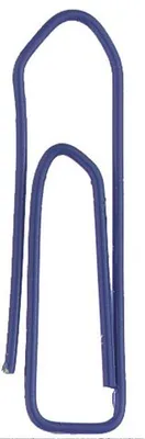 Produktbild von Alco Briefklammer Metall farbig lackiert 26mm blau 1000 Stück
