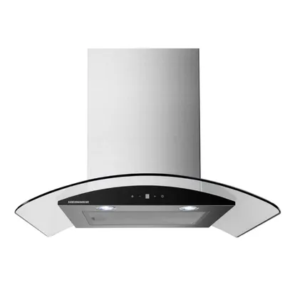 Produktbild von Heinner HDCH-MD650GIX Wandabzugshaube 60 cm, 650 m³/h, 85 W Motor, Touch Control, Edelstahl & Glas