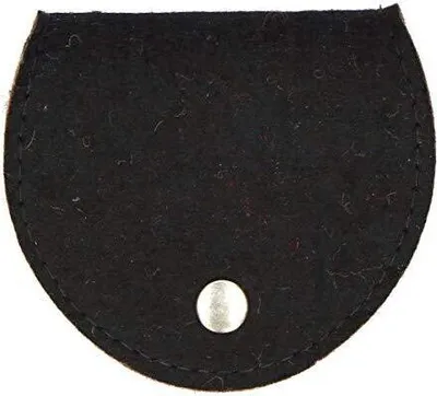 Produktbild von Wollfilz-Rosenkranztäschchen schwarz 9 x 8 cm / mit Druckknopf-Verschluss