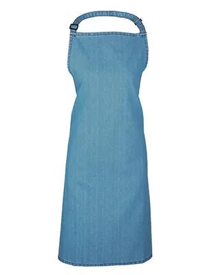 Zdjęcie produktu dla Premier Workwear PR150 | Fartuch śliniakowy 'Colours' - Można prać w temperaturze 60°C - Kolor: Midblue (ok. Pantone 2718) - Rozmiar: 72 x 86 cm