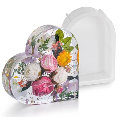 Immagine prodotto di Stampo in silicone per decorazioni in resina a forma di cuore