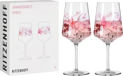 Produktbild von Ritzenhoff Aperitifgläser 2er Set Sommersonett Sprizz 019 020, O. Koelsch F25, Kristallglas, 544 ml, 3461010